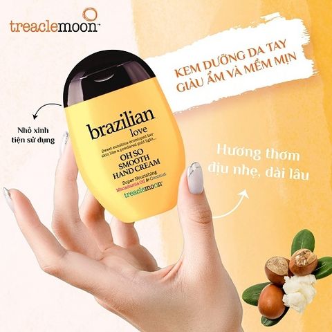 [Tặng mặt nạ Daliv] Kem dưỡng da tay Treaclemoon Brazilian Love hương quả nhiệt đới 75ML