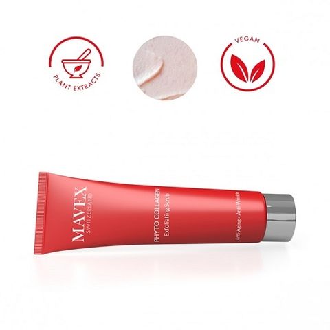 [Tặng BTT Care4u] Tẩy tế bào chết Mavex Phyto Collagen giảm dấu hiệu lão hoá và nếp nhăn 150ML