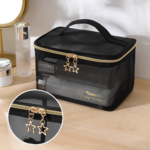 Túi đựng mỹ phẩm cao cấp Care4u 21x12x13 cm