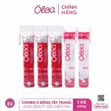 Combo 5 Bông tẩy trang Olea 120+20 miếng