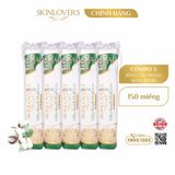 Combo 5 Bông tẩy trang Skinlovers 120+30 miếng (SKLV0309)
