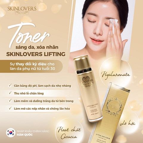 Nước hoa hồng Skinlovers Lifting làm trắng và săn chắc da 130ML