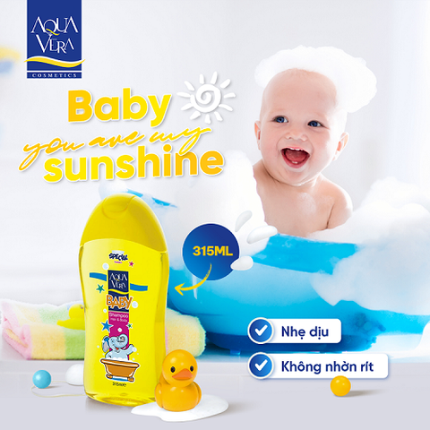 Gel tắm gội toàn thân AquaVera dành cho trẻ em 315ML