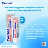 Kem đánh răng giảm ê buốt Pierrot Sensitive bảo vệ men răng, ngừa sâu răng 75ML