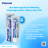 Kem đánh răng Pierrot Whitening trắng răng tự nhiên, chống ố vàng 75ML