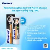 Kem đánh răng than hoạt tính Pierrot Charcoal làm sạch và trắng răng 75ML