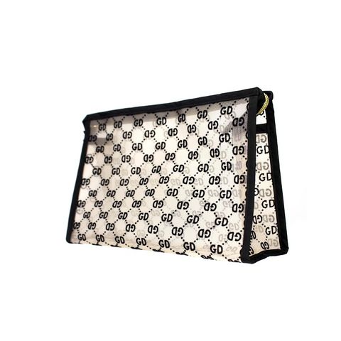 Túi đựng mỹ phẩm cao cấp họa tiết sang trọng Care4u 21.5x8.5x14.5 cm