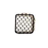 Túi đựng mỹ phẩm cao cấp họa tiết sang trọng Care4u 13.5x6x13.5 cm