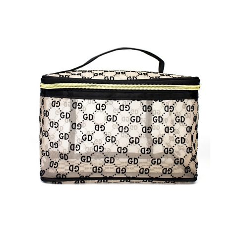 Túi đựng mỹ phẩm cao cấp họa tiết sang trọng Care4u 21x12x13 cm