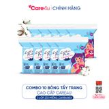 Combo 10 Bông tẩy trang cao cấp Care4u 3 lớp 233 miếng_CARE4165X