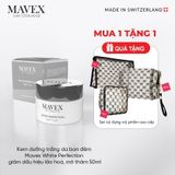 [Tặng set 3 túi Care4u] Kem dưỡng trắng da ban đêm Mavex White Perfection giảm dấu hiệu lão hoá, mờ thâm 50ML