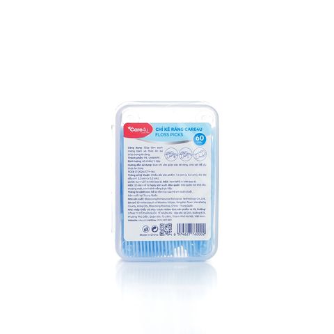 Chỉ kẽ răng Care4u hộp 60 chiếc_CARE6000X