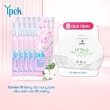 [Mua 10 tặng 2 mặt nạ Daliv] Combo 10 Bông tẩy trang Ipek siêu mềm mịn 80 miếng