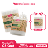 [Mua 2 tặng 1] Combo 2 Tăm bông thân giấy Care4u 100 que