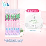 [Mua 5 tặng 1 mặt nạ Daliv Combo 5 Bông tẩy trang Ipek siêu mềm mịn 130 miếng