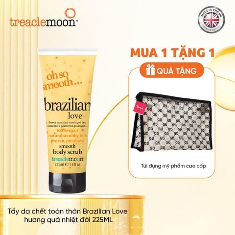 [Tặng túi Care4u] Tẩy da chết toàn thân Treaclemoon Brazilian Love hương quả nhiệt đới 225ML