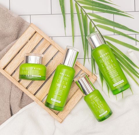 [Tặng bông Skinlovers 150M] Kem dưỡng Orjena chiết xuất trà xanh và rau má làm dịu da 50ML