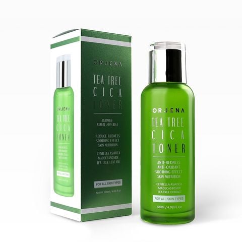 [Tặng bông Skinlovers 150M] Nước hoa hồng Orjena chiết xuất trà xanh và rau má dịu da 120ML