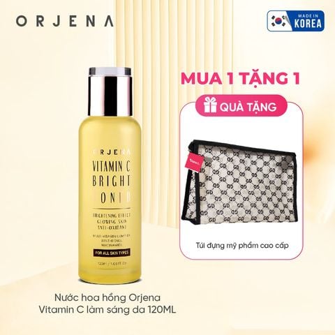 [Tặng túi Care4u] Nước hoa hồng Orjena Vitamin C làm sáng da 120ML