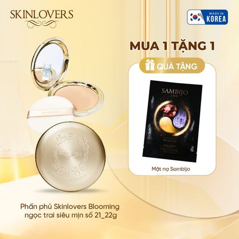 [Tặng mặt nạ Sambijo] Phấn phủ Skinlovers Blooming ngọc trai siêu mịn số 21_22g