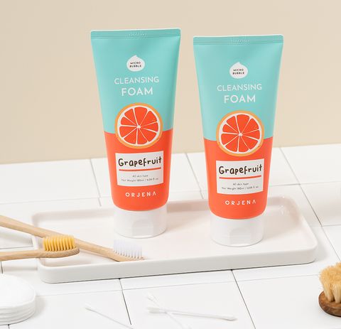 [Tặng son dưỡng Eveline] Sữa rửa mặt Orjena chiết xuất bưởi hồng 180ML