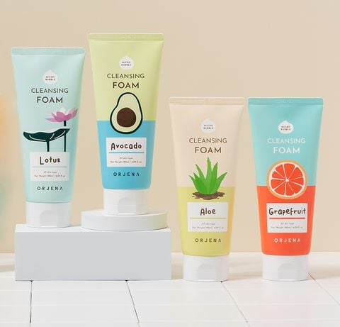 [Tặng son dưỡng Eveline] Sữa rửa mặt Orjena chiết xuất bưởi hồng 180ML