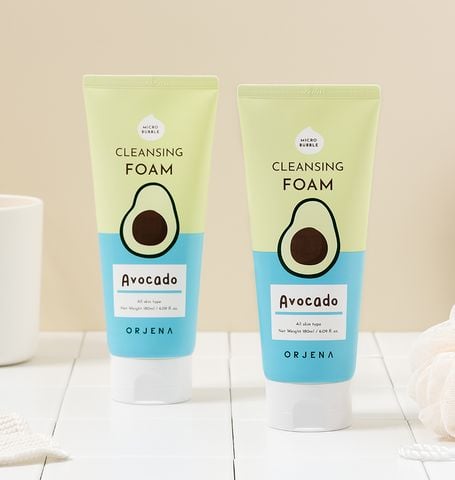 [Tặng son dưỡng Eveline] Sữa rửa mặt Orjena chiết xuất quả bơ 180ML