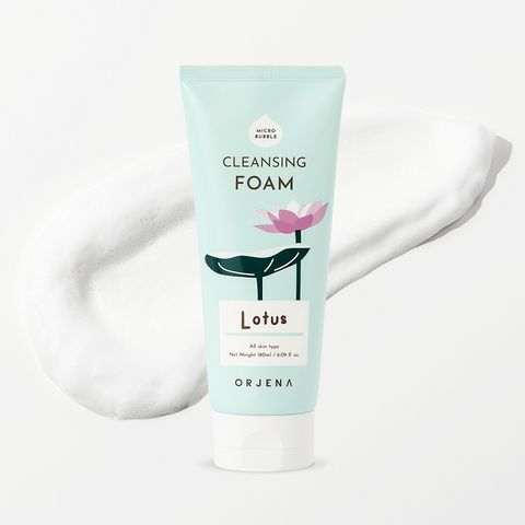 [Tặng son dưỡng Eveline] Sữa rửa mặt Orjena chiết xuất sen hồng 180ML