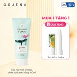 [Tặng son dưỡng Eveline] Sữa rửa mặt Orjena chiết xuất sen hồng 180ML