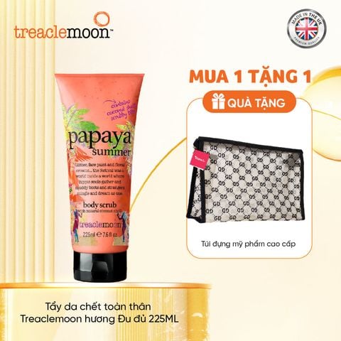 [Tặng túi Care4u] Tẩy da chết toàn thân Treaclemoon hương đu đủ 225ML
