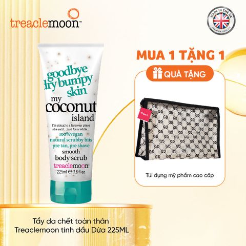 [Tặng túi Care4u] Tẩy da chết toàn thân Treaclemoon tinh dầu dừa 225ML
