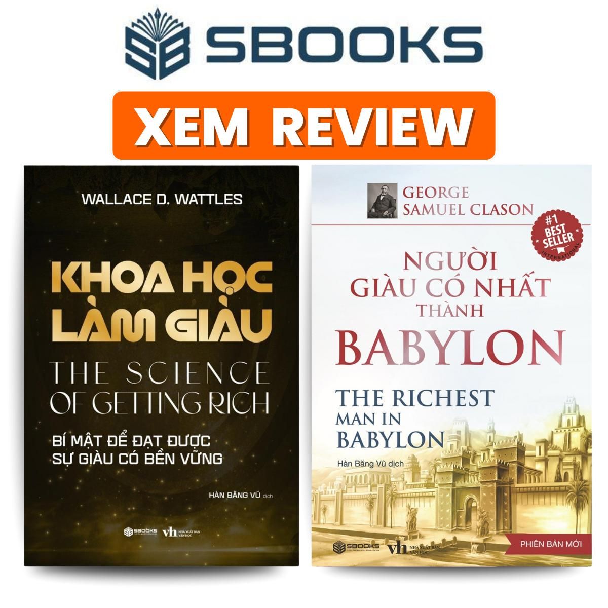  Sách - Combo 2 Sách - Khoa Học Làm Giàu + Người Giàu Có Nhất Thành Babylon - Sách Tư Duy Kinh Doanh Phát Triển Bản Thân - Sách Sbooks chính hãng 
