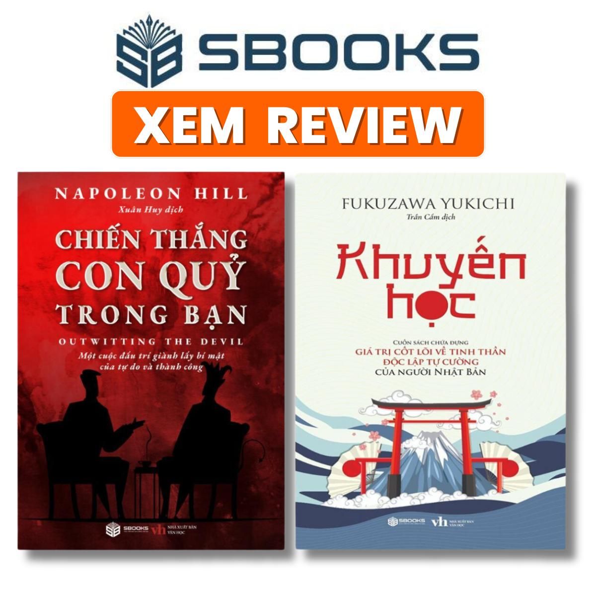  Sách - Combo 2 Sách - Chiến Thắng Con Quỷ Trong Bạn + Khuyến Học -  Sách Tư Duy Kỹ Năng Phát Triển Bản Thân - Sách Sbooks chính hãng 