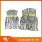  Áo Ghi Lê Kaki Xám Phản Quang Xanh 