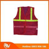  Áo Phản Quang Lưới Đỏ 