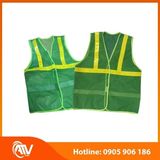 Áo Phản Quang Xanh 1 Dây Vàng 
