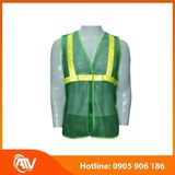  Áo Phản Quang Xanh 1 Dây Vàng 