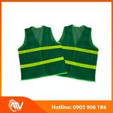  Áo Phản Quang Xanh 2 Dây Vàng 