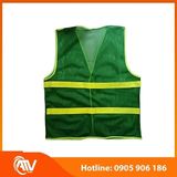  Áo Phản Quang Xanh 2 Dây Vàng 