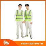  Áo Phản Quang Xanh Bạc Xám 