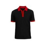  Áo thun đồng phục đen phối màu 
