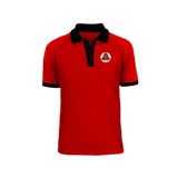  Áo thun đồng phục đỏ phối màu 