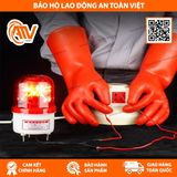  Găng Tay Cách Điện Cao Áp 35KV Chất Liệu Cao Su 