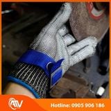  Găng Tay Chống Cắt Sợi Thép 5 Ngón 