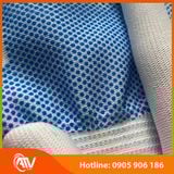  Găng Tay Len Phủ Hạt Nhựa Xanh 