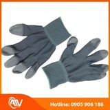  Găng Tay Phòng Sạch Sợi Polyester Phủ Pu Đầu Ngón 
