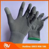  Găng Tay Phòng Sạch Sợi Polyester Phủ Pu Đầu Ngón 