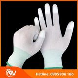  Găng Tay Phủ PU Đầu Ngón Trắng 