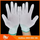  Găng Tay Phủ PU Đầu Ngón Trắng 