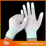  Găng Tay Phủ PU Đầu Ngón Trắng 
